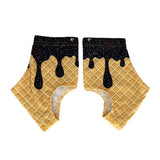 Black Ice Cream Cleat Covers (Spats)