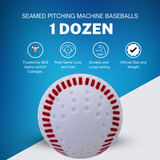Seamed Pitching Machine Baseballs-1 dozen - Pro Game Sports