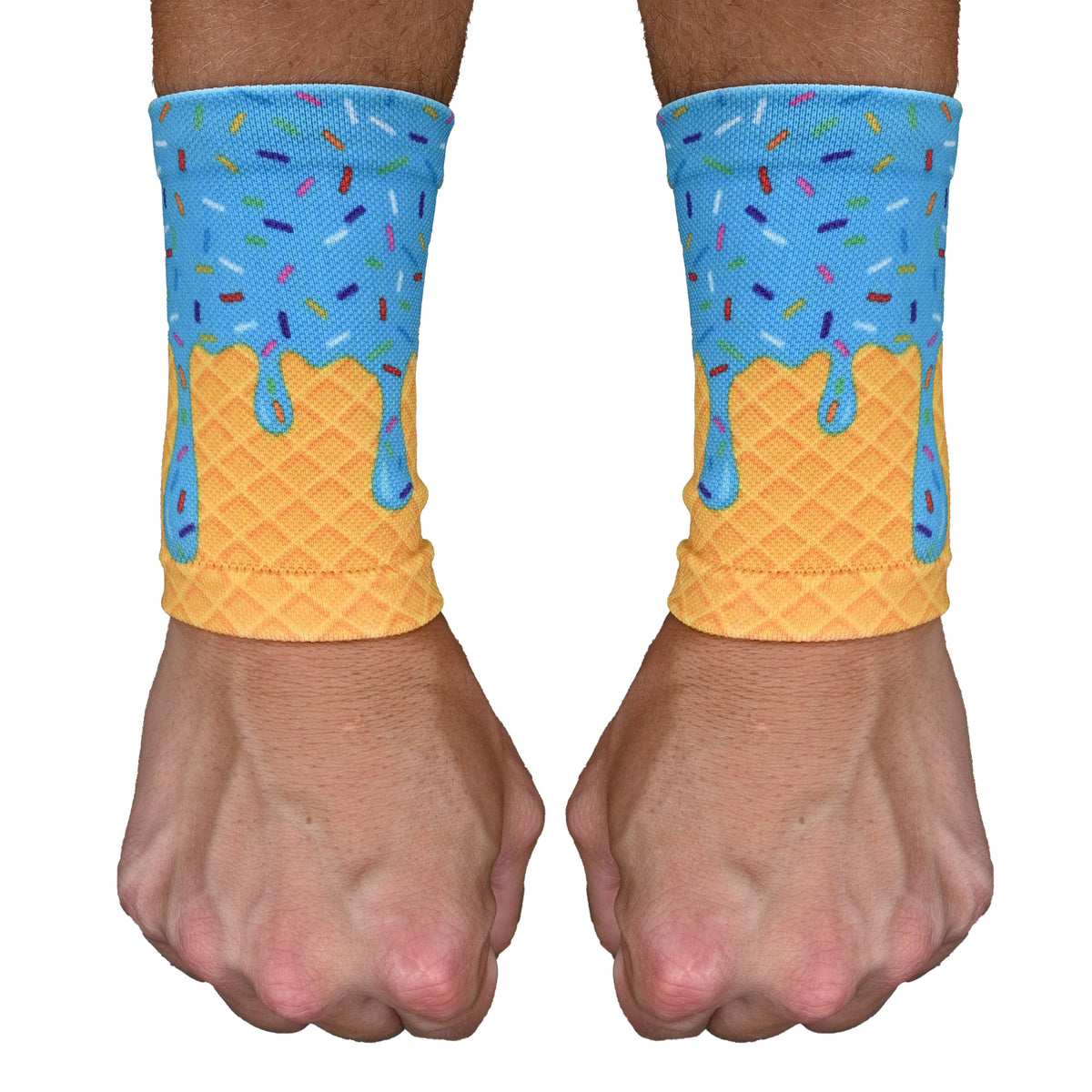 Blue Ice Cream Wrist Support Sleeves - Pro Game Sports