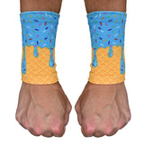 Blue Ice Cream Wrist Support Sleeves - Pro Game Sports