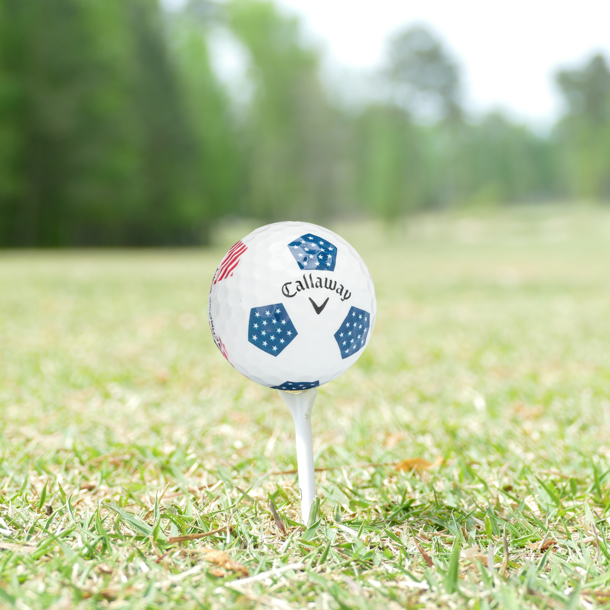 Used Callaway Chromesoft Truvis Team USA Golf Balls - 1 Dozen