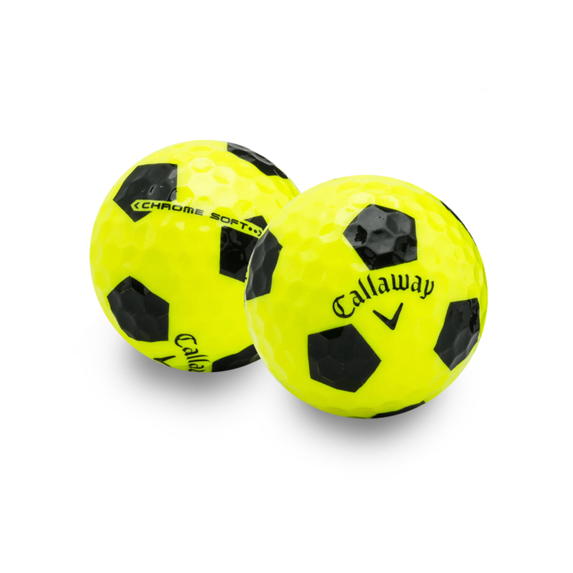 Used Callaway Chrome Soft Truvis Yellow Golf Balls - 1 Dozen
