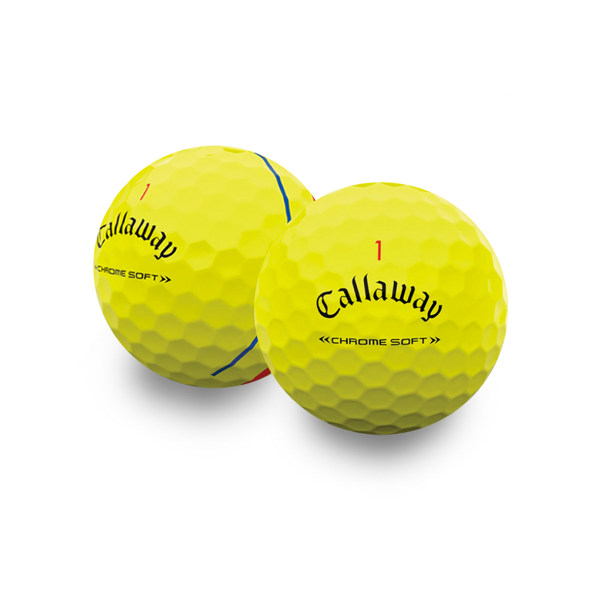 Used Callaway Chromesoft Triple Track Golf Balls - 1 Dozen
