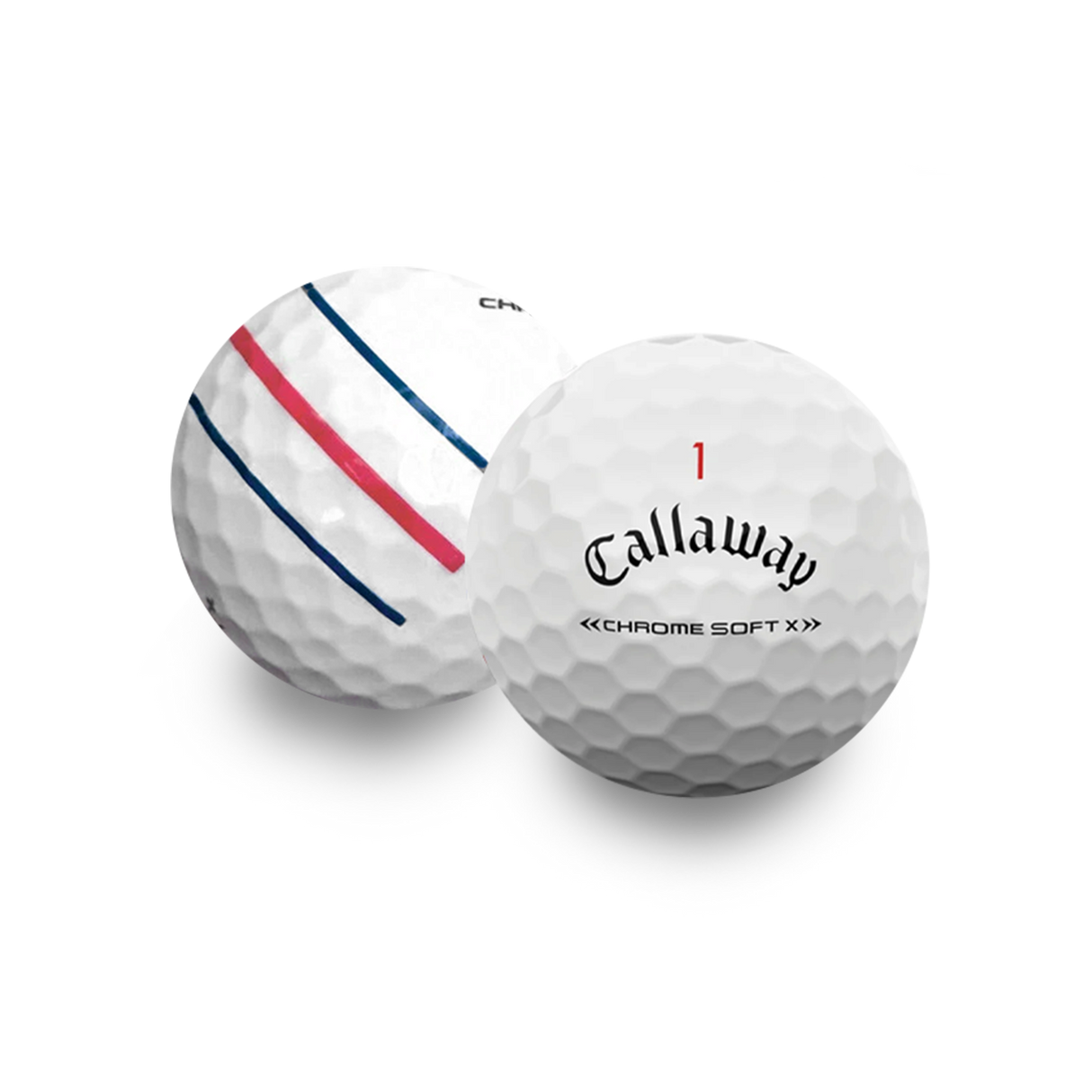 Used Callaway Chromesoft X Triple Track Golf Balls - 1 Dozen