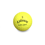 Used Callaway ERC Soft Triple Track Yellow Golf Balls - 1 Dozen