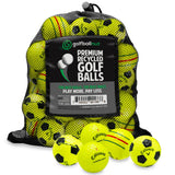 Recycled Mix Yellow Callaway Graphic Balls –  48 Count