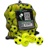 Recycled Mix Yellow Callaway Graphic Balls –  48 Count