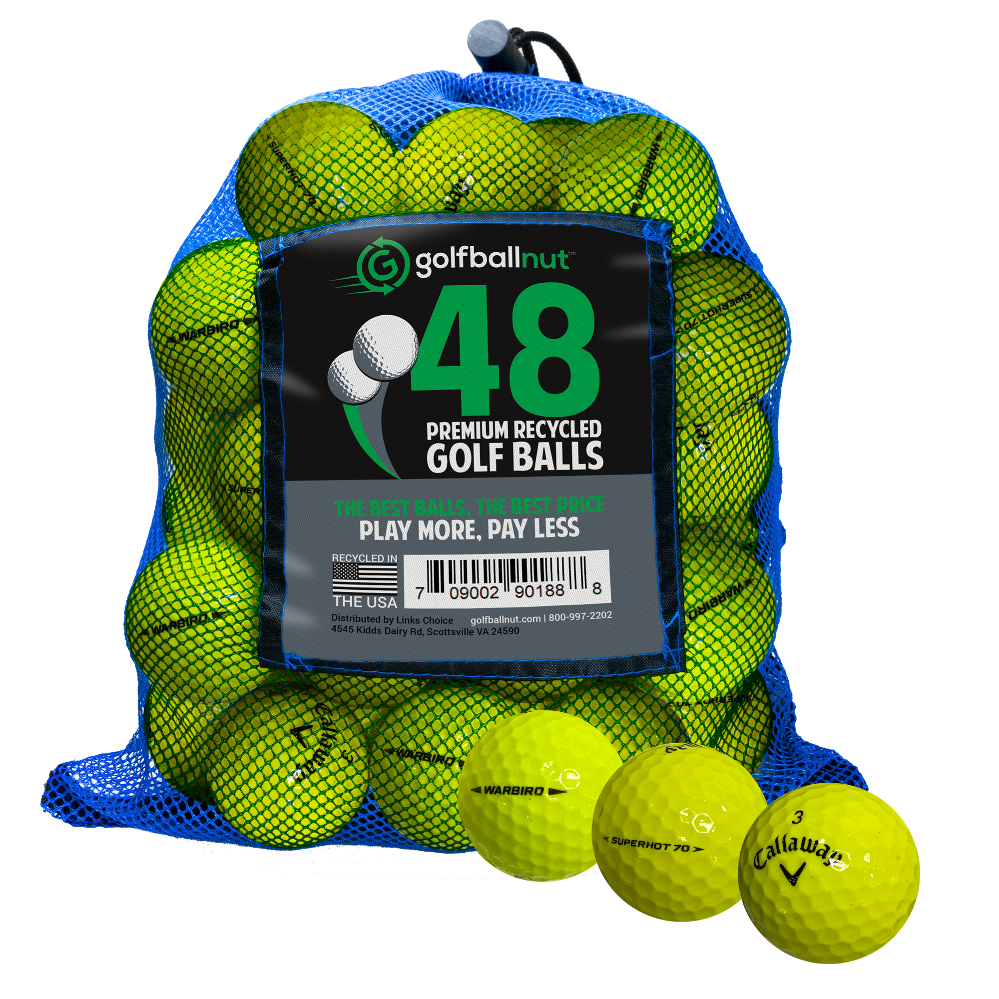 Used Callaway Mix Golf Balls - Bulk Mesh Bags