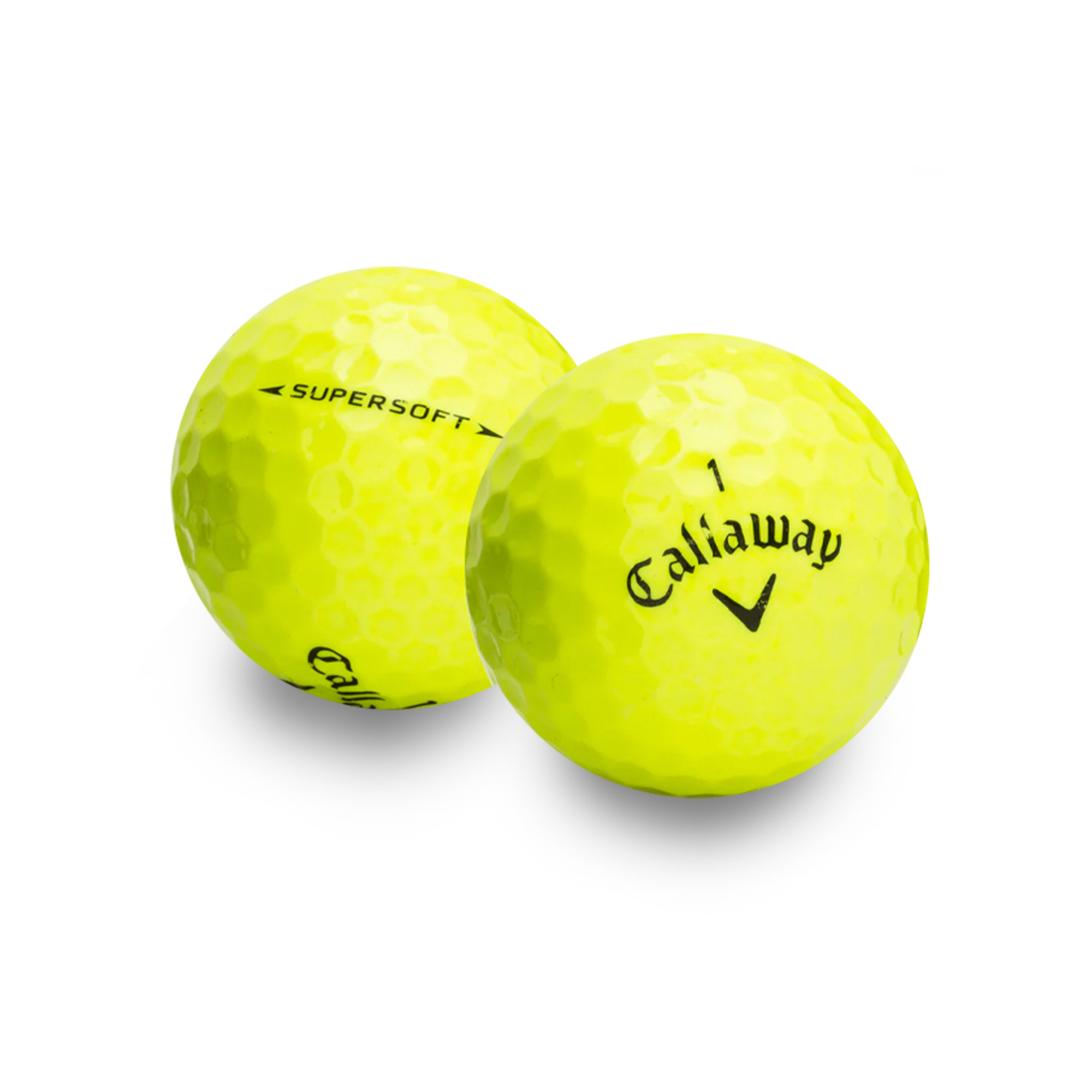 Used Callaway Supersoft Yellow Golf Balls - 1 Dozen