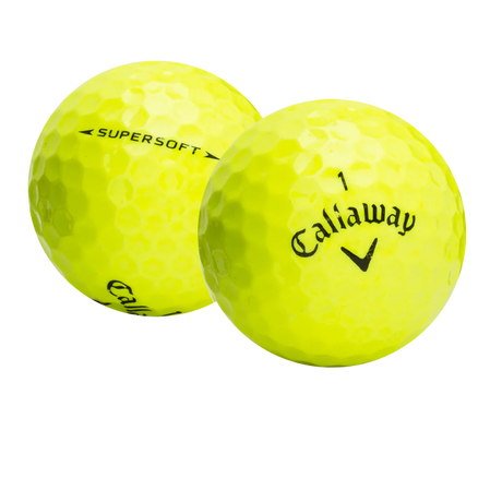 Used Callaway Supersoft Yellow Golf Balls - 1 Dozen - Pro Game Sports