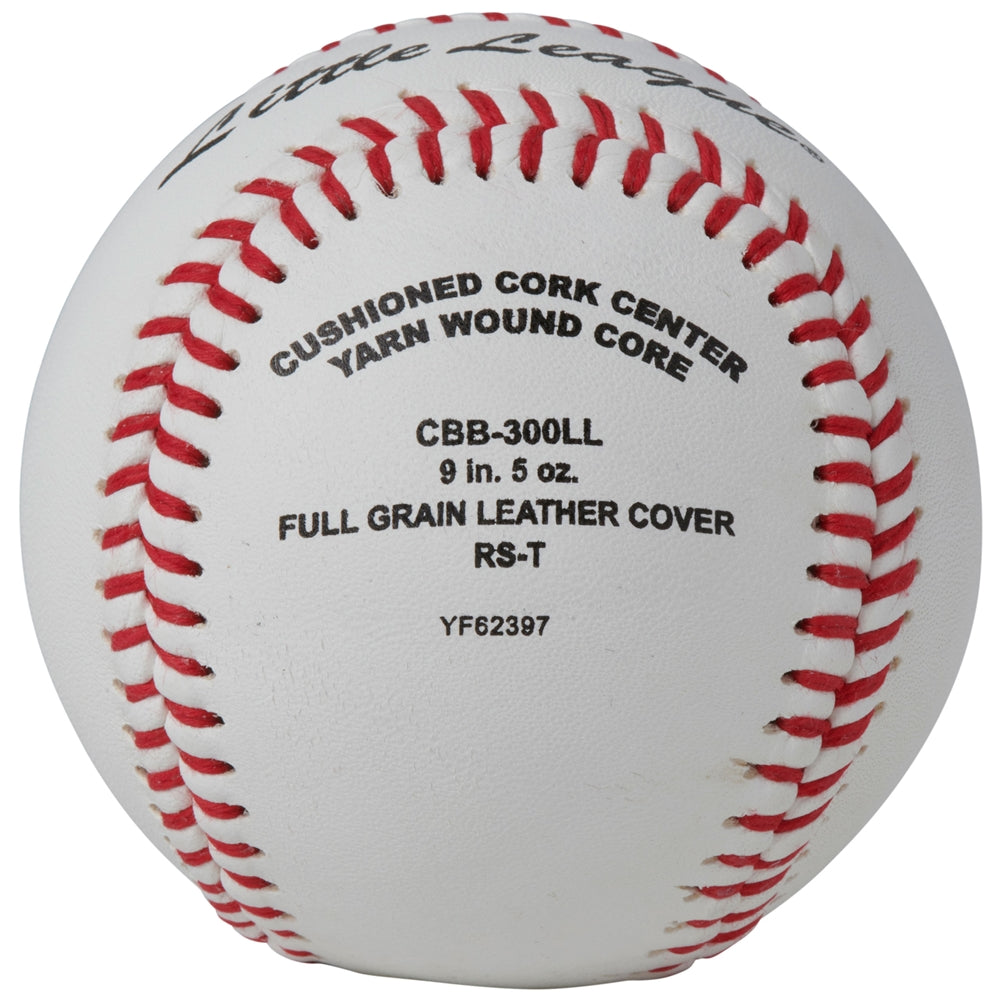 Little League Baseballs - Double Cushion Cork Core - Full Grain Leather Cover