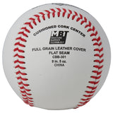 Official League Baseballs - Double Cushion Cork Core - Full Grain Leather Cover - Flat Seam