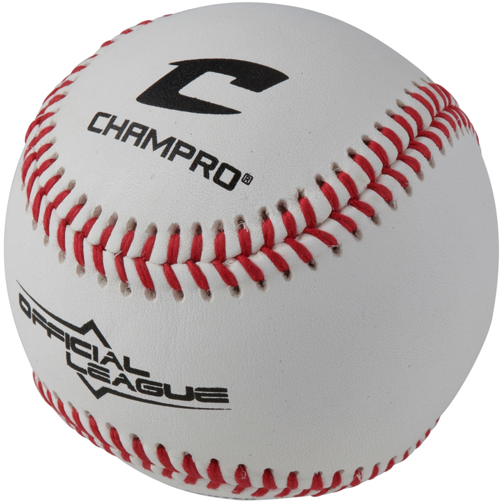 Official League Baseballs - Double Cushion Cork Core - Full Grain Leather Cover - Flat Seam