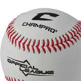 Official League Baseballs - Double Cushion Cork Core - Full Grain Leather Cover - Flat Seam