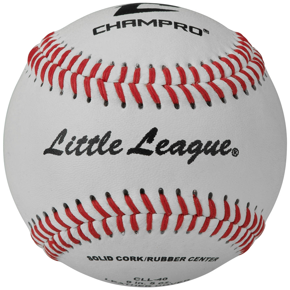 Little League® Game RS Baseballs - Cork/Rubber Core - Genuine Leather Cover (1 Dozen)