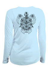 Women's SoWAL Sun Jersey Hibiscus Turtle Long Sleeve