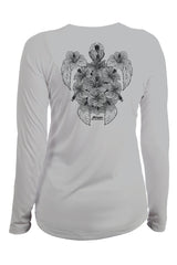 Women's SoWAL Sun Jersey Hibiscus Turtle Long Sleeve