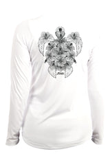 Women's SoWAL Sun Jersey Hibiscus Turtle Long Sleeve