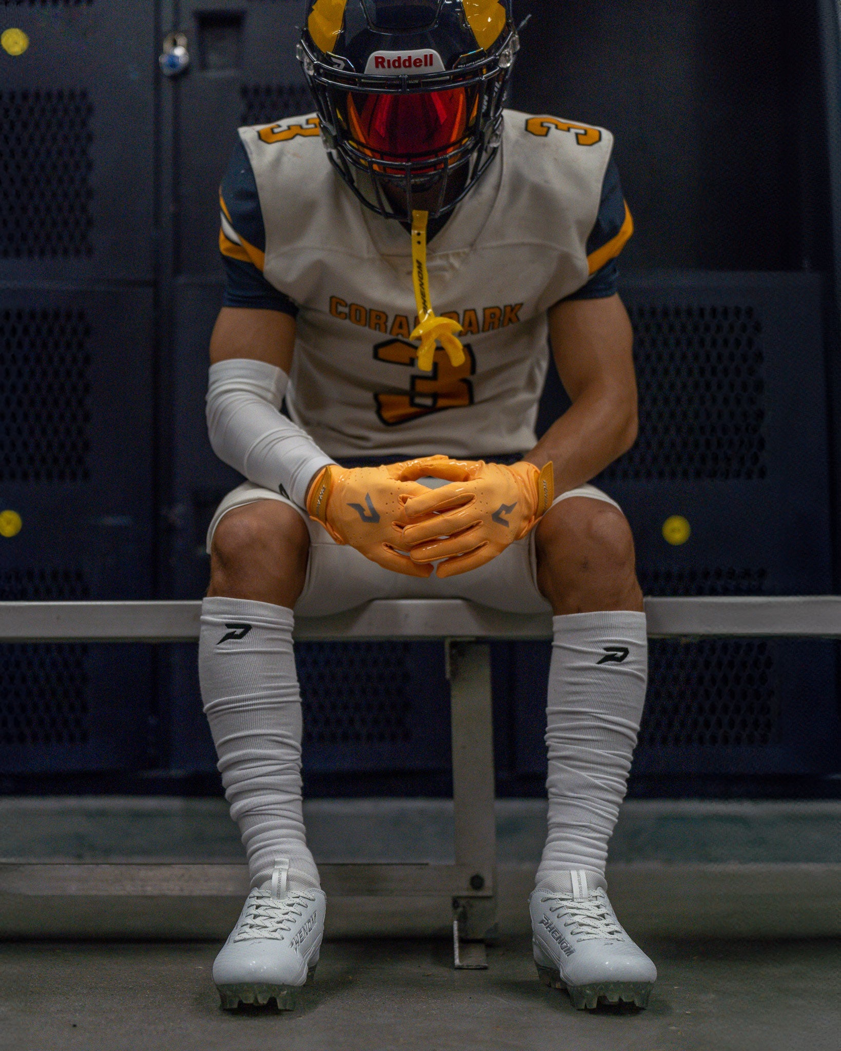 Phenom Elite VPS5 Adult Football Gloves - Team Colors