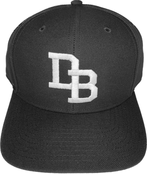 Downeast Board [DB] Fitted Baseball 4-stitch Hat - Black / Navy - Pro Game Sports