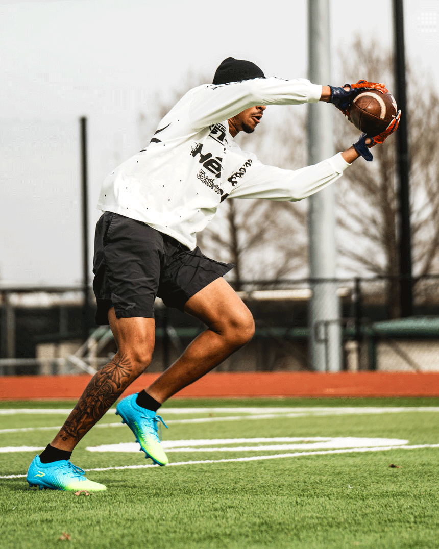 Quantum Energy: All Purpose Cleats - Columbia Blue & Slime