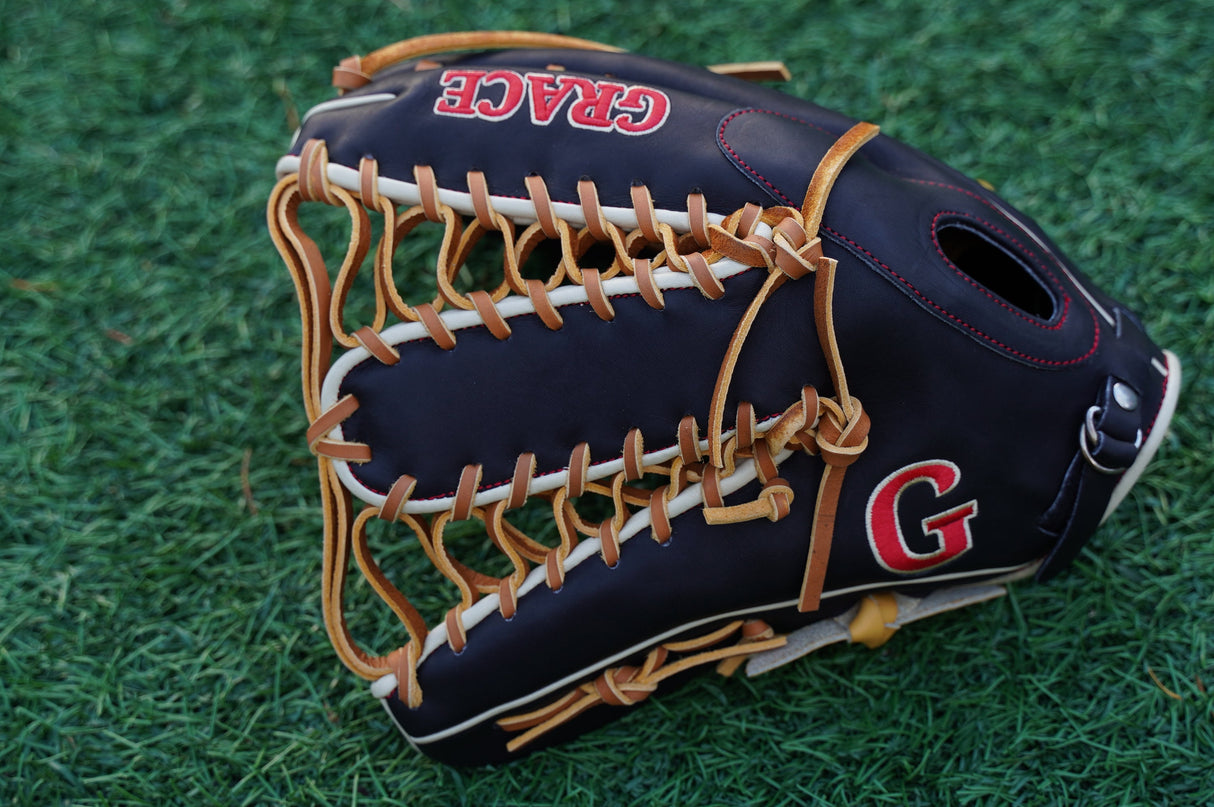 12.75" Outfield 6-Finger Grace Glove - Black/Brown