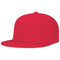 A red Pacific Headwear baseball cap with a flat round bill and perforated side panels.