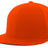 Orange baseball cap on a white background