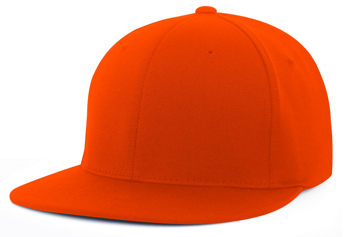 Orange baseball cap on a white background