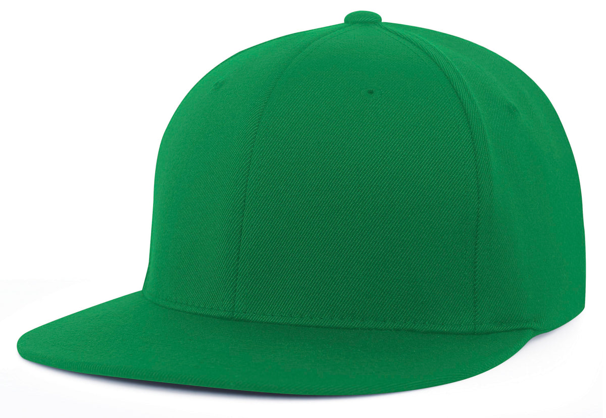 Green baseball cap on a white background