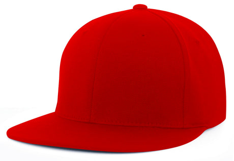 Red baseball cap on a white background