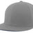 Gray baseball cap on a white background