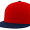 Red and black cap on a white background