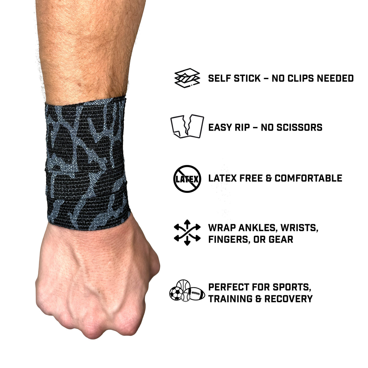 Elephant Print Self Stick Athletic Tape - Pro Game Sports
