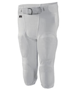 White pants with a belt on a white background