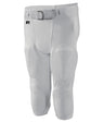 White pants with a belt on a white background