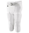 White pants with a belt on a white background