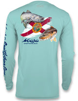 Men's SoWAL Sun Jersey Florida Redfish Flag Long Sleeve