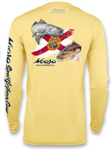 Men's SoWAL Sun Jersey Florida Redfish Flag Long Sleeve