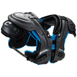 Black and blue protective chest armor with 'Python' branding on a white background