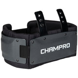 Black and gray protective gear with 'Champro' branding on a white background