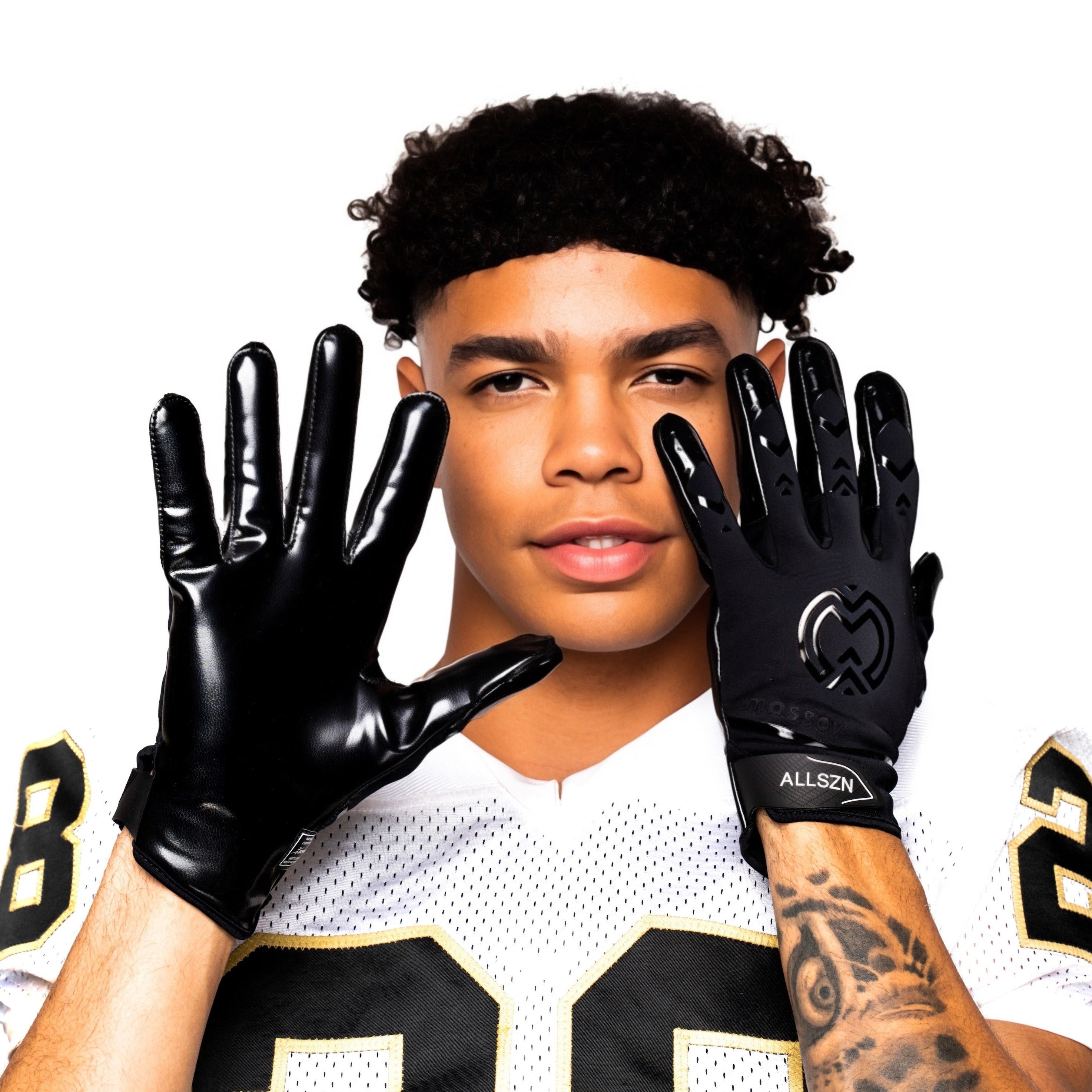 ALLSZN Night Black Football Gloves