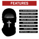Faith Cross Black Balaclava Mask (Shiesty) - Pro Game Sports