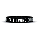 FAITH WINS EVERY TIME Wristband - Pro Game Sports