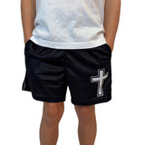 Faith Cross Black Shorts - Pro Game Sports
