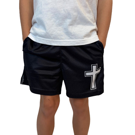 Faith Cross Black Shorts - Pro Game Sports