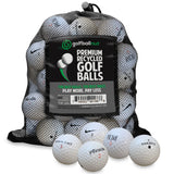 Used Golf Ball Starter Bundle - Assorted Models | Includes 100 Pride Professional Wooden Tees, Ball Brush and Reusable Mesh Bag - 24 Count