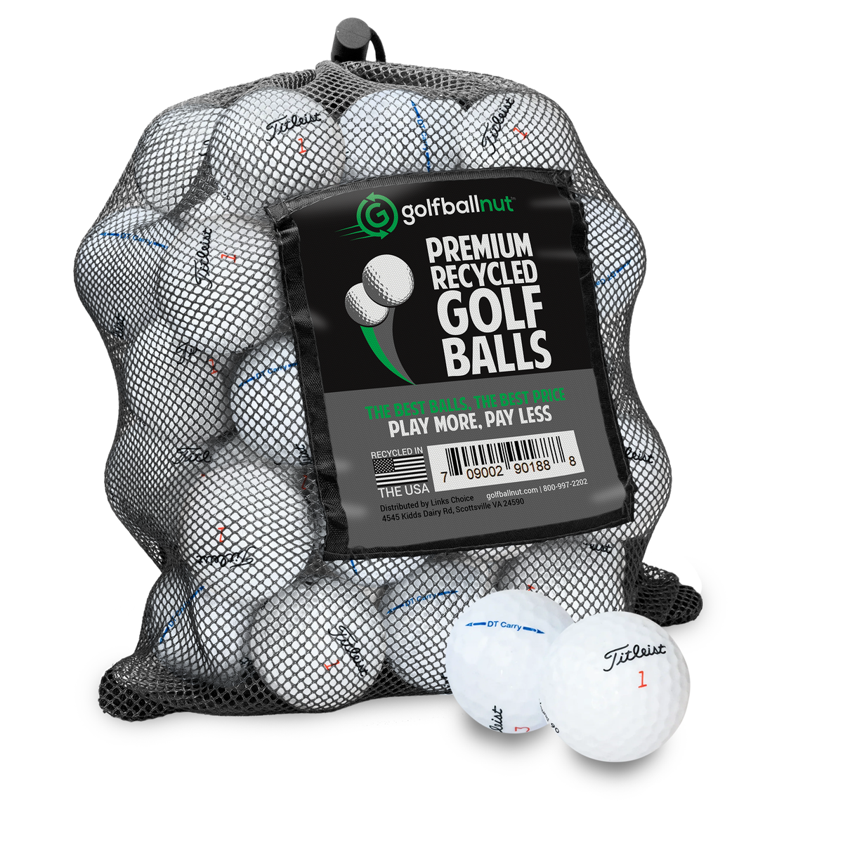 Used Titleist Mix Golf Balls - Mesh Bag