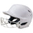 White softball helmet with face guard on a white background