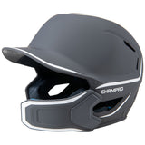 HXE Matte Baseball Helmet w/Jaw Guard - Pro Game Sports